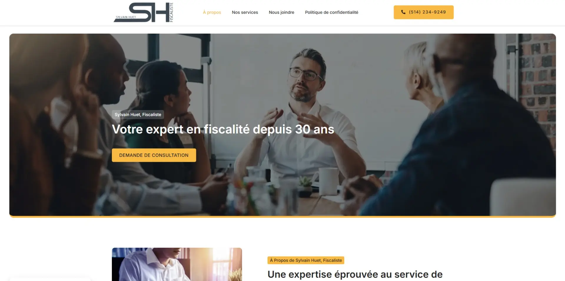 Sylvain Huet, Fiscaliste